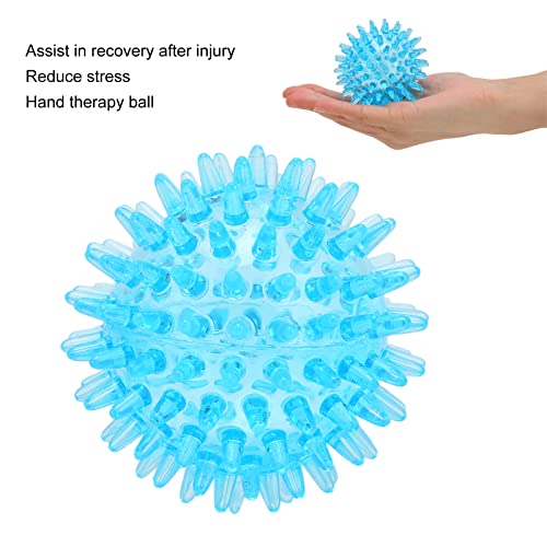 Massage Balls, Ball Compact Muscle Roller Hollow Soft Transparent Strength Recovery Exercise Squeezy Toy Balls Massage Ball for Hand Wrist Stress Relief (7CM)