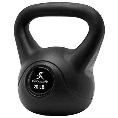 ProsourceFit Vinyl Plastic Kettlebell from 10, 15, 20, 25, 30 and 35 lbs - style: 20lb
