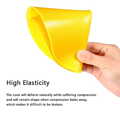 VGEBY 10Pcs Spot Markers, Flat Disc Markers Round Silicone Speed Training Spot Cones Field Marker for Soccer, Basketball, Baseball Supplies Vgeby1 Disc Markers