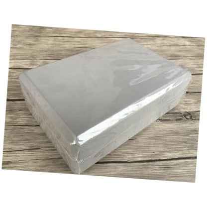 2 PCS High-density EVA Yoga Blocks Anti-skid Non-slip Yoga Accessories for Stability and Support Lightweight Rectangular Cushions for Home Practice and Beginners Grey