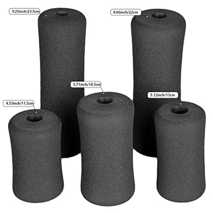 Sponge Foam Foot Pad Roller Pair, Used for Replacing Gym Exercise Equipment, Suitable for 1-inch Rod (Foam 5.12" X 2.76" Od X 0.87" Id)