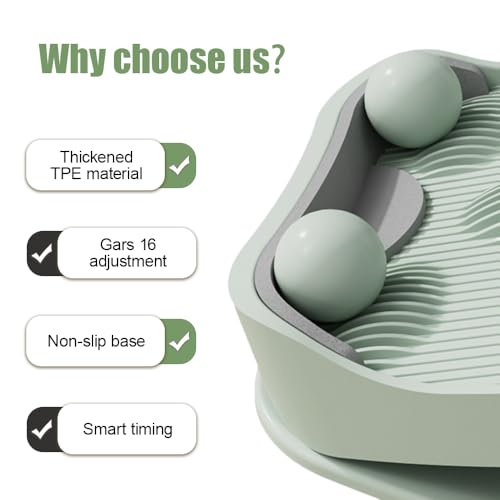 Slant Board Calf Stretcher, Adjustable Incline Stretching Board with Non-slip Base, Leg Slimming Board for Foot Leg Hamstring Knees Ankle Heel Stretching Training - color: Green