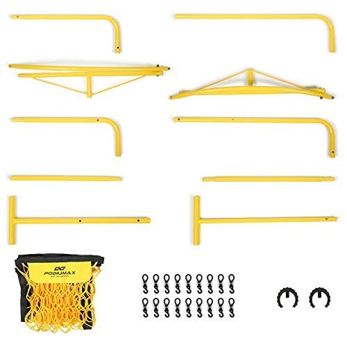 Soccer Rebounder Net, 2 Angle Soccer Bounce Back Net for Control, Passing Practice Training, 4x3ft Excellent Elasticity Rebound with Carry Bag, Portable for Teens & Adults