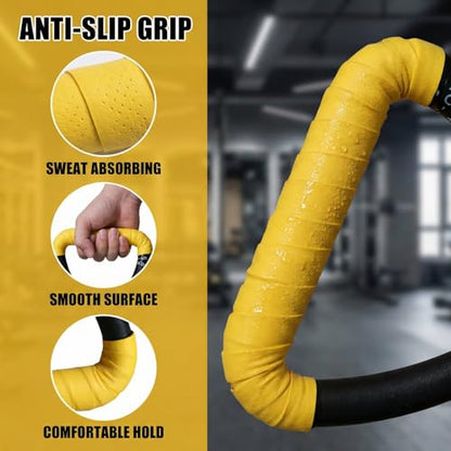 Gymnastic Rings, Gymnastic Rings Equipment, Pull-up Gymnastic Rings, Home Gymnastic Rings no-Punch bar Lanyard for Training Workouts - color: Yellow