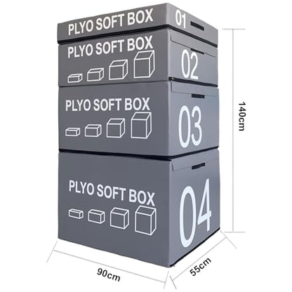 Jump Box, Soft Foam Box, Professional Physical Training Combination Box, Used for Home Gym and Outdoor Exercise. Suitable for Agility Training and Speed Training. - color: F
