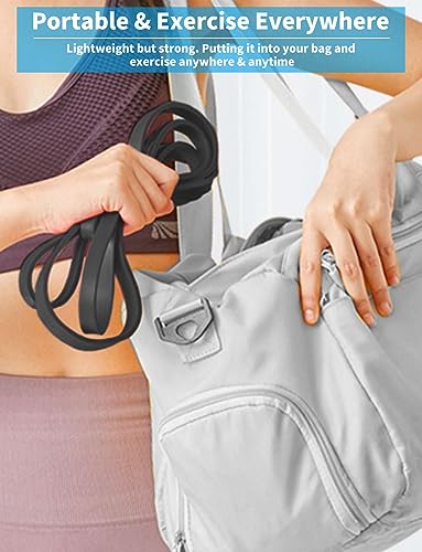 Pull Up Bands, Resistance Bands Set, Exercise Workout Bands for Men & Women, Ideal for Body Stretching, Physical Therapy and Muscle Training - color: Green&Black