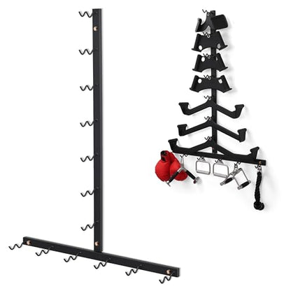 Cable Attachment Storage Rack, LAT Pulldown Bar Holder, Home Gym Organizer for Cable Handles and Attachments