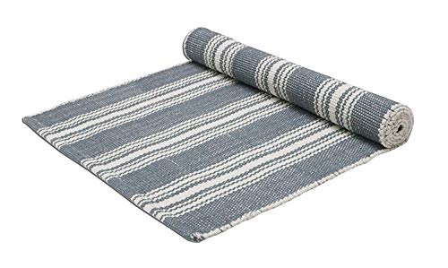 Hand Woven 100% Cotton Yoga Mat- Thick Handloom Made in India- for Gym Floor Exercise - Runner for Bedroom