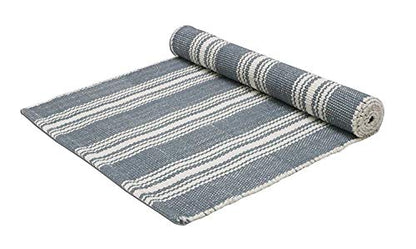 Hand Woven 100% Cotton Yoga Mat- Thick Handloom Made in India- for Gym Floor Exercise - Runner for Bedroom
