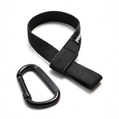 Resistance Exercise Band & Battle Rope Anchor Strap Accessory w/Carabiner | Heavy-Duty Nylon Strap with Neoprene Padding,880LBS Carabiner,Home Gym,Outdoor Parks,Door Frames,Trees,Poles,Fences