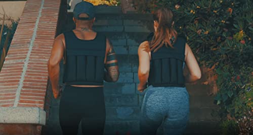 RUNmax 20LBS - 150LBS Adjustable Weighted Vest Wtih Shoulder Pads Option for Men and Women - size: 12 lbs WITHOUT SHOULDER PADS