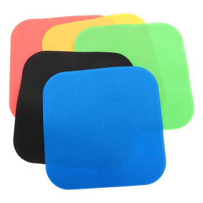 5pcs Non- Soccer Training Discs High Visibility Flat Markers for Step Training Robust Agility Dots for Gym Classes and Sports Drills