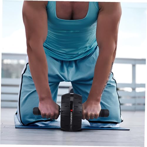 Totority Silent Ab Roller Wheel with Large Wheel and Knee Pad Core Strengthening Exercise Equipment for Men and Women Suitable for Beginners and Experts Home Gym Workout Trainer