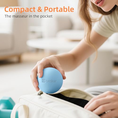 Massage Lacrosse Balls for Myofascial Release, Trigger Point Therapy - color: Blue