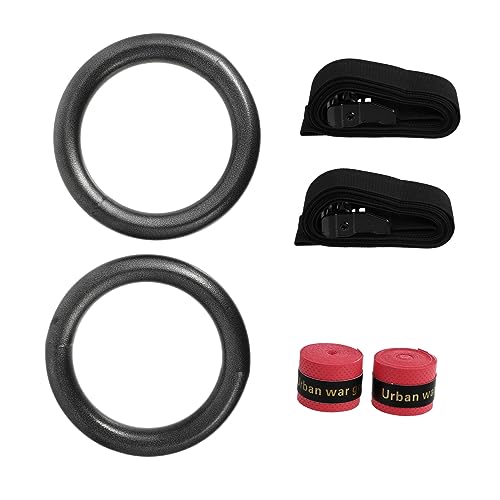 2pcs Adjustable Gymnastics Rings Straps Convenient Fitness Equipment for Home Workouts Upper Body Exercise Rings