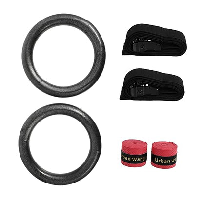 2pcs Adjustable Gymnastics Rings Straps Convenient Fitness Equipment for Home Workouts Upper Body Exercise Rings