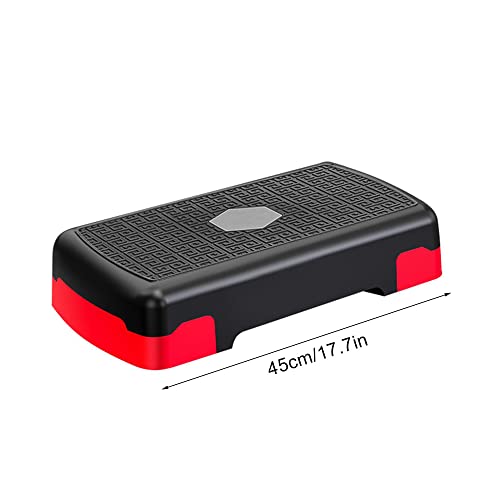 45Cm Adjustable Fitness Pedals Aerobic Step Platform Exercise Board for Home Yoga Pedal Fitness Equipment Exercise Aerobic Step - color: Gray