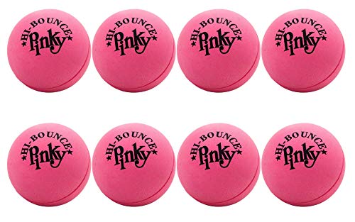JA-RU Hi-Bounce Pinky Ball (8 Pack) Rubber-Handball Bouncy Balls for Kids. Small Stress Ball. Indoor and Outdoor Sport Party Favors. Bouncing Throwing Play Therapy. 976-8A - size: Pack of 8