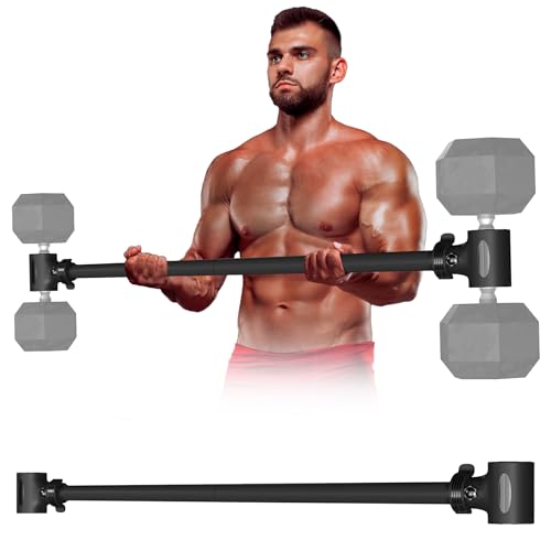Dumbbell Barbell Converter Bar - Dumbbell Converter to Barbell,Supports Up to 200 LBS for Weight Lifting,Detachable Portable Home Fitness Equipment
