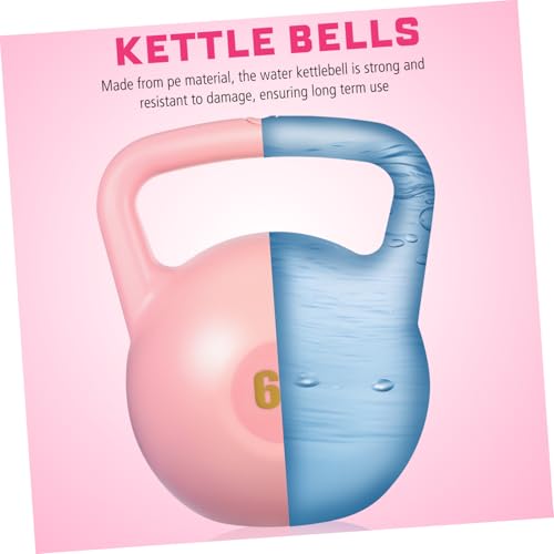 Alipis Water Filled Kettlebell PE Material Portable Weightlifting Equipment for Men Women Home Gym Workouts Strength Training and Travel Fitness