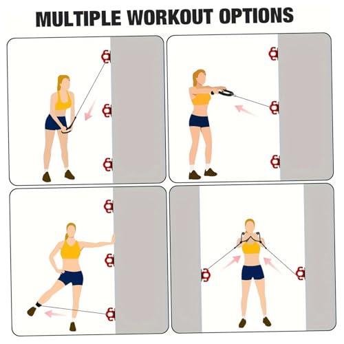 Resistance Band Wall Anchor, 3PCS Heavy Duty Battle Rope Anchor for Strength Trainer, Yoga Swings, Stretching, Hammocks, Battle Rope