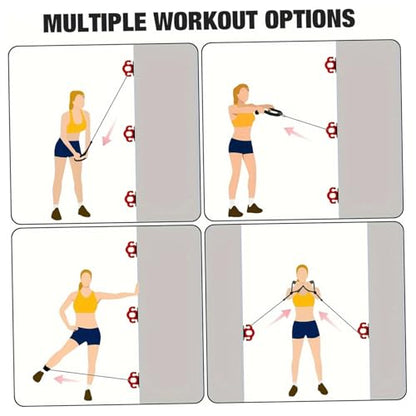 Resistance Band Wall Anchor, 3PCS Heavy Duty Battle Rope Anchor for Strength Trainer, Yoga Swings, Stretching, Hammocks, Battle Rope