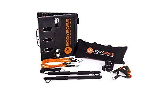 BodyBossBodyBoss Home Gym 2.0 - Full Portable Gym Home Workout Package,