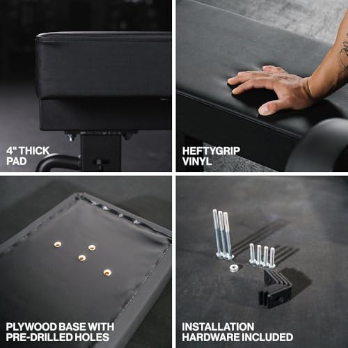 Titan Fitness Hefty Replacement Pad, Competition Flat Bench, Extra Wide Pad, Enhanced HeftyGrip Vinyl, Weight Training Utility Flat Bench Padding