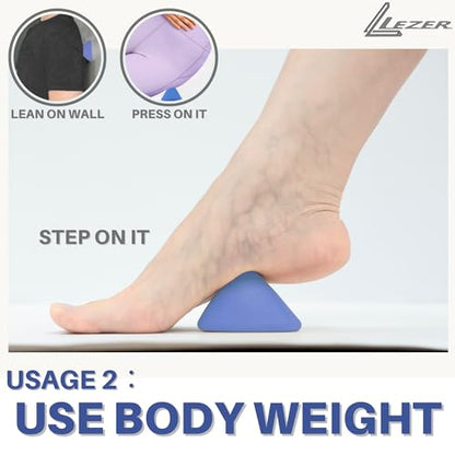 LEZER Large Trigger Massage Point, Manual Massage Ball, Muscle Knot Release Tool, Deep Tissue Relief, Hip Flexor Iliacus Back Psoas Hand Foot Myofascial Physical Therapy, 3.5 inｘ3 in, Blue - style: 05 - Large Trigger Blue