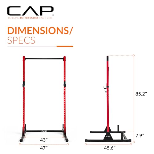 CAP Barbell Power Racks and Attachments - style: FM-905Q Red