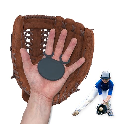 Palm Guard for Baseball & Softball in 3 Sizes (Youth/Adult) - Silicone Gel Catcher Hand Protector, Glove Padding Shield Gear, Impact Shock Absorbing Pad Training Aid, Injury & Sting Prevention Hockey