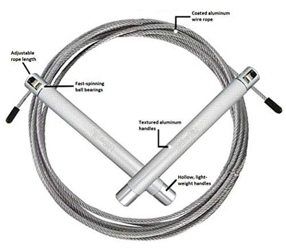Beast Release Jump Rope v.2.0 - Adjustable Speed Rope for High Intensity Training, Cardio and Fitness