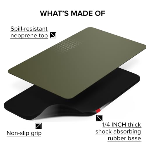 Falko Tactical Gun Cleaning Mat, Gun Mat for Handgun, Rifle and Shotgun - color: Moss Green, size: 20x12