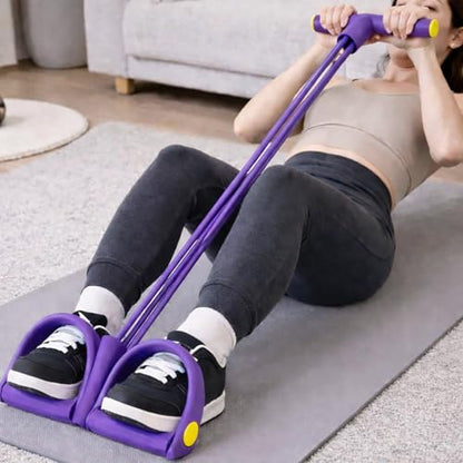 Upgraded Handle Pedal Resistance Band, 6 Level Thickened Tension Rope, Soft Durable Full Body Resistance Trainer for Abs Core Waist Arm Leg Workout