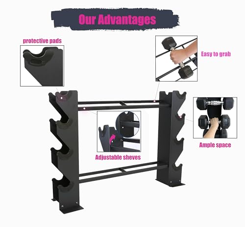 Dumbbell Rack Dumbbell Storage Rack Weight Organizer RacK Free weight dumbbell rack Home gym Organizer
