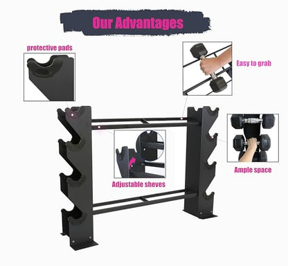 Dumbbell Rack Dumbbell Storage Rack Weight Organizer RacK Free weight dumbbell rack Home gym Organizer
