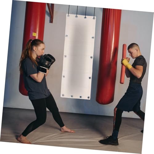DOITOOL Wall-Mounted Boxing Triplet Bag 110x40cm Fitness Sandbag Empty Punching Bag for Boxing Training and Home Gym Workout