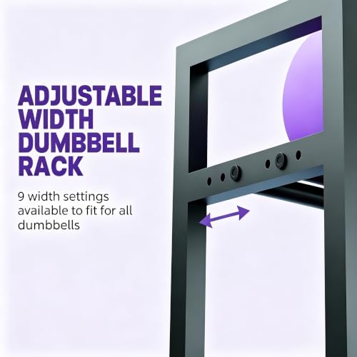 Weight Rack, 3-Tier Gym Organization for Home Gym with Shelf & Hooks