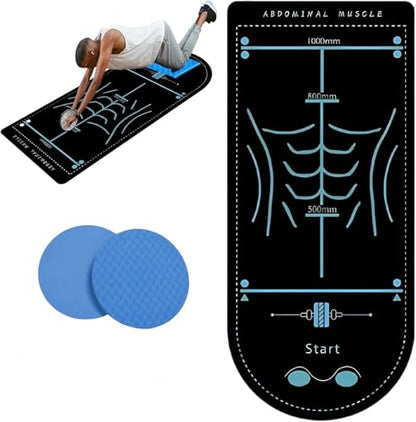 Ab Roller Mat & Knee Pad Set – Thick Non-Slip Foam Knee Pads for Ab Wheel Workouts, Arch-Shaped Exercise Pad Protects Knees & Floor, Core Training Home Gym Equipment, 2 Pack
