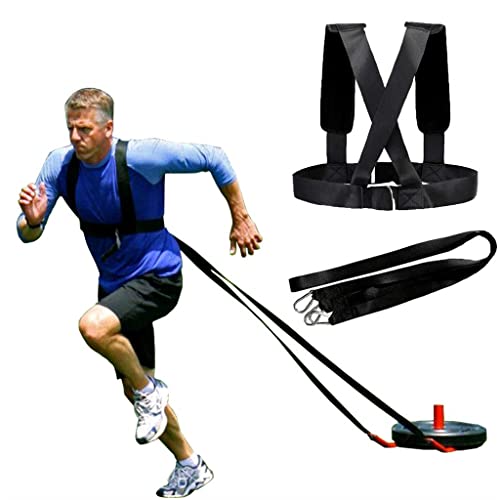 Fitness Accessories Sled Harness Tire Pulling Resistance Training Workout Adjustable Padded Shoulder Strap