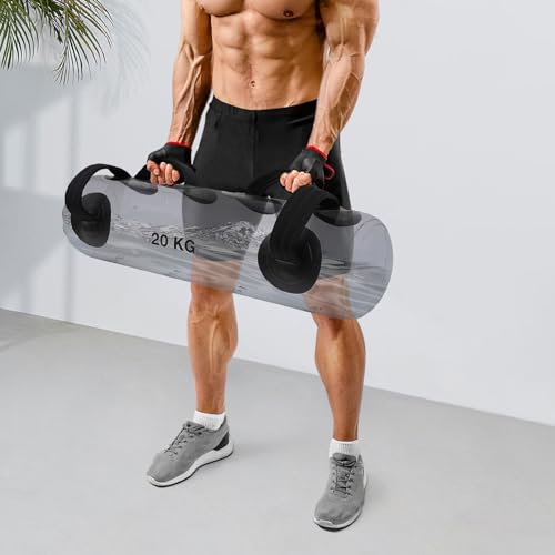 Water Weights Aqua Bag - Dual-Purpose Water Punching Bag, Sandbag Alternative for Strength Training, Portable Stability Fitness Equipment for Gyms, Homes, Sports Halls (44lbs)