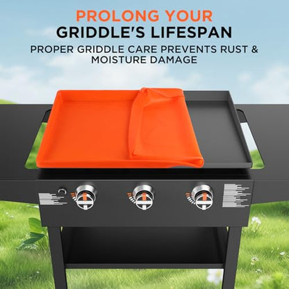 Silicone Griddle Mat Cover for Blackstone - 28XL Inch True All-Encompassing Coverage Heavy Duty Food Grade Grill Buddy Mat, All Season Cooking Surface Protective Cover - size: 28" x 22" x 2"