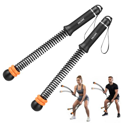Ropeless Battle Ropes, Weighted Ropeless Battle Ropes for Home Gym with Poster, Workout Exercise Rope for Strength Building, HIIT and Low-Impact Aerobic Training for Men & Women