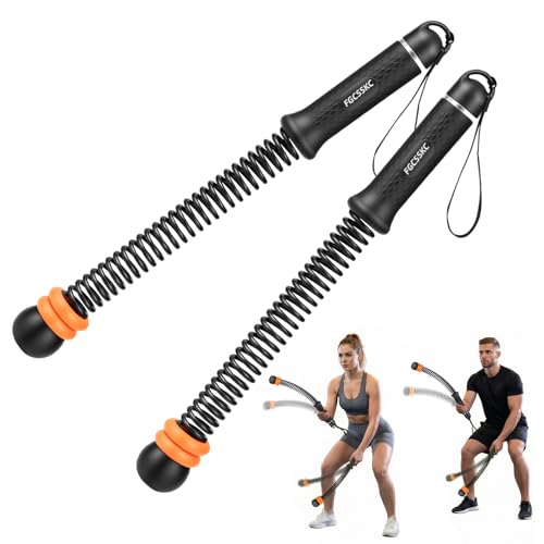 Ropeless Battle Ropes, Weighted Ropeless Battle Ropes for Home Gym with Poster, Workout Exercise Rope for Strength Building, HIIT and Low-Impact Aerobic Training for Men & Women