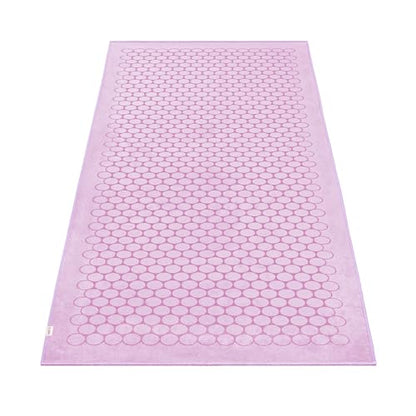 agoy Gecko Touch - Next-Gen Microfiber Yoga Towel - Double-Sided Silicone Non-Slip Grip – Ideal for Hot Yoga - Ultra Absorbent, Easy to Wash, Travel-Friendly - 30% Recycled Material - Free Wet Bag - color: Purple Rain