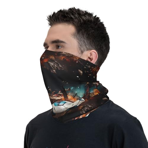 Firecracker Soccer Prints Multifunctional Sport Headband – Seamless Stretch Neck Gaiter for Hiking, Biking, Running & Outdoor Activities – Soft, Quick-Dry, No-Fade Design