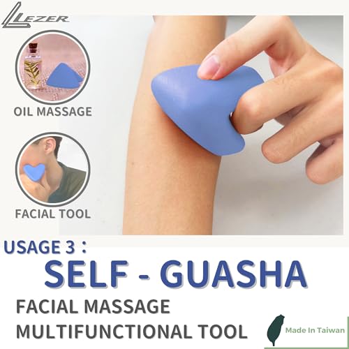 Trigger Massage Point, Manual Massage Ball, Muscle Knots Relief Tool, Myofascial Release, Physical Therapy, Deep Tissue Back Massage, Plantar Fasciitis, 2.9 in x 2.1 in (Blue) - style: 02 - Trigger Blue