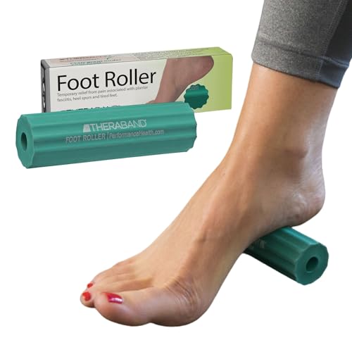THERABAND Foot Roller for Foot Pain Relief, Massage Ball Roller for Arch Pain, Plantar Fasciitis Treatment, Heel Spurs Reliever, Tired Feet