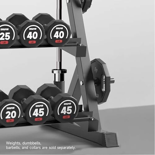 3 Tier Multifunctional Dumbbells Weights Barbells Rack, 1100 lbs Weight Capacity (Rack Only)
