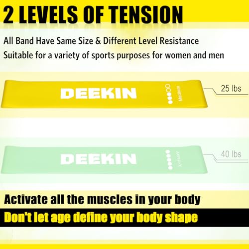 20 Pcs Resistance Bands Resistance Loop Exercise Bands Exercise Equipment Elastic Drap Ring for Women and Men Home Fitness, Gym, Yoga - color: Yellow, size: 25 Lbs
